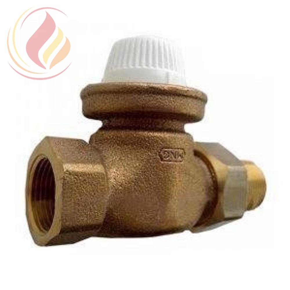 08211 Honeywell V2050DH015 Клапан термостатический радиаторный прямой, 1/2", Kvs 3.5, для гравитационных систем